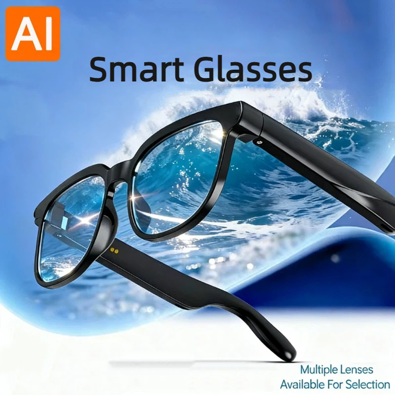 Smart Glasses Lens - แว่นตาอัจฉริยะควบคุมระยะไกลพร้อมฟังก์ชันถ่ายภาพ บันทึกเสียง ผู้ช่วยปลุกแบบไร้สาย บลูทูธ แว่นตาอัจฉริยะรุ่นใหม่ 2026