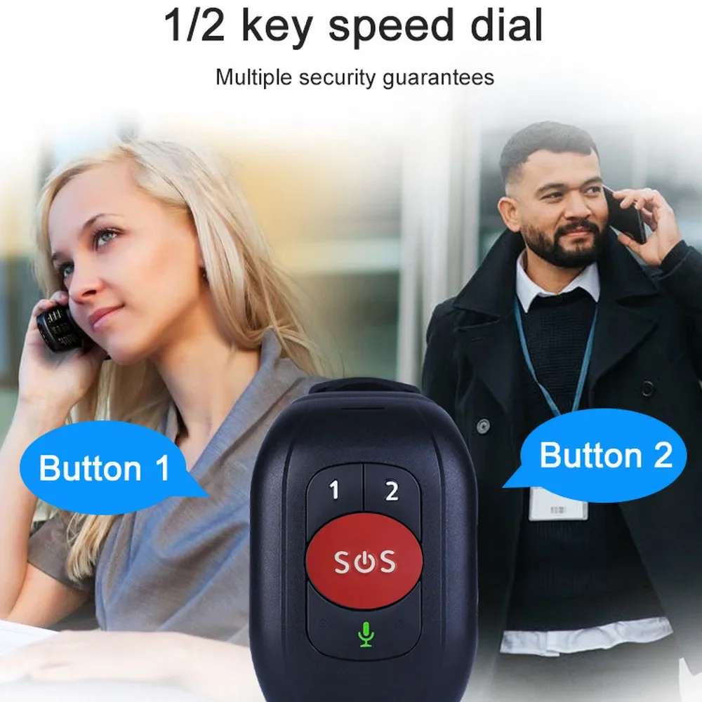 Fall Detection Watch - นาฬิกาอัจฉริยะสำหรับผู้สูงอายุ 4G LTE พร้อมระบบ SOS, GPS,