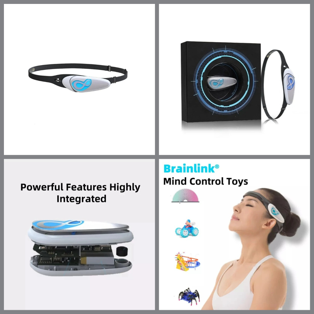 Meditation Headband Eeg - อุปกรณ์ฝึกบีโอฟีดแบคแบบคาดศีรษะพร้อมอิเล็กโทรดแบบแห้งสำหรับการฝึกสมาธิ การทำสมาธิ และการผ่อนคลายจิตใจ