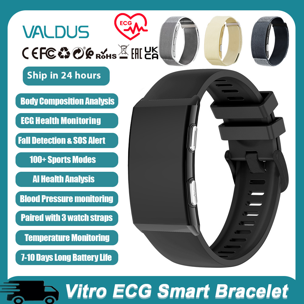 Fall Detection Watch - VALDUS 2026 สมาร์ทวอทช์รุ่นใหม่ VITRO NO Screen