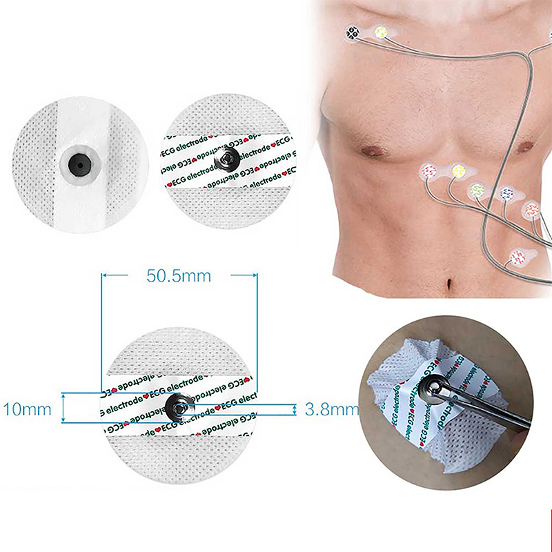 Ecg Patch Monitor - 50 ชิ้น/ถุง Electrode Patch ทางการแพทย์ ECG