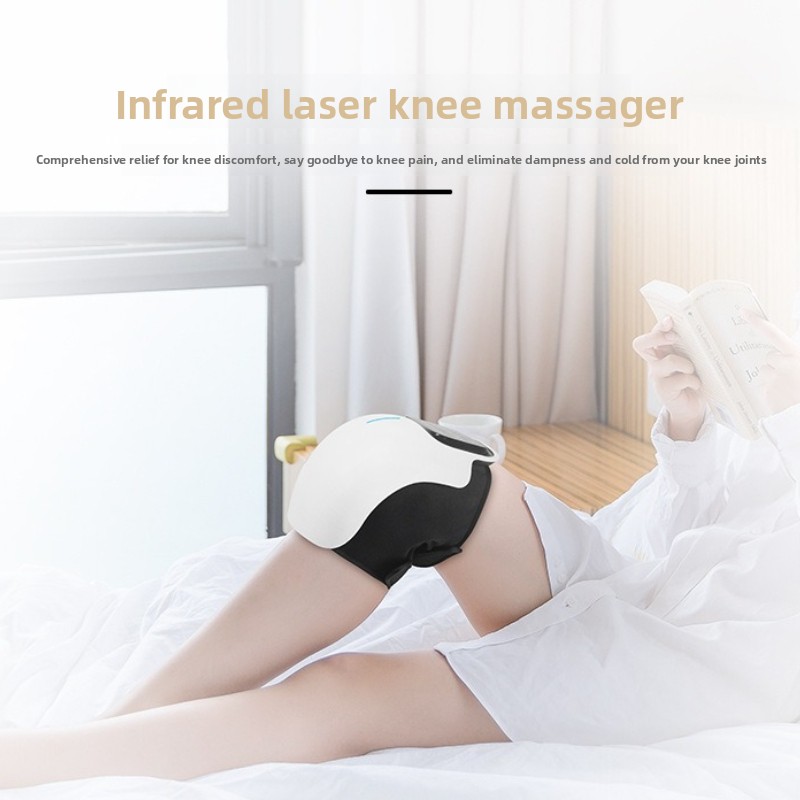 Smart Knee Wrap - เครื่องนวดเข่าอัจฉริยะพร้อมความร้อนอินฟราเรด, การบำบัดด้วยการสั่นสะเทือน, แบตเตอรี่ใช้งานได้ยาวนาน แข็งแรง ทนทาน สำหรับใช้ในบ้าน