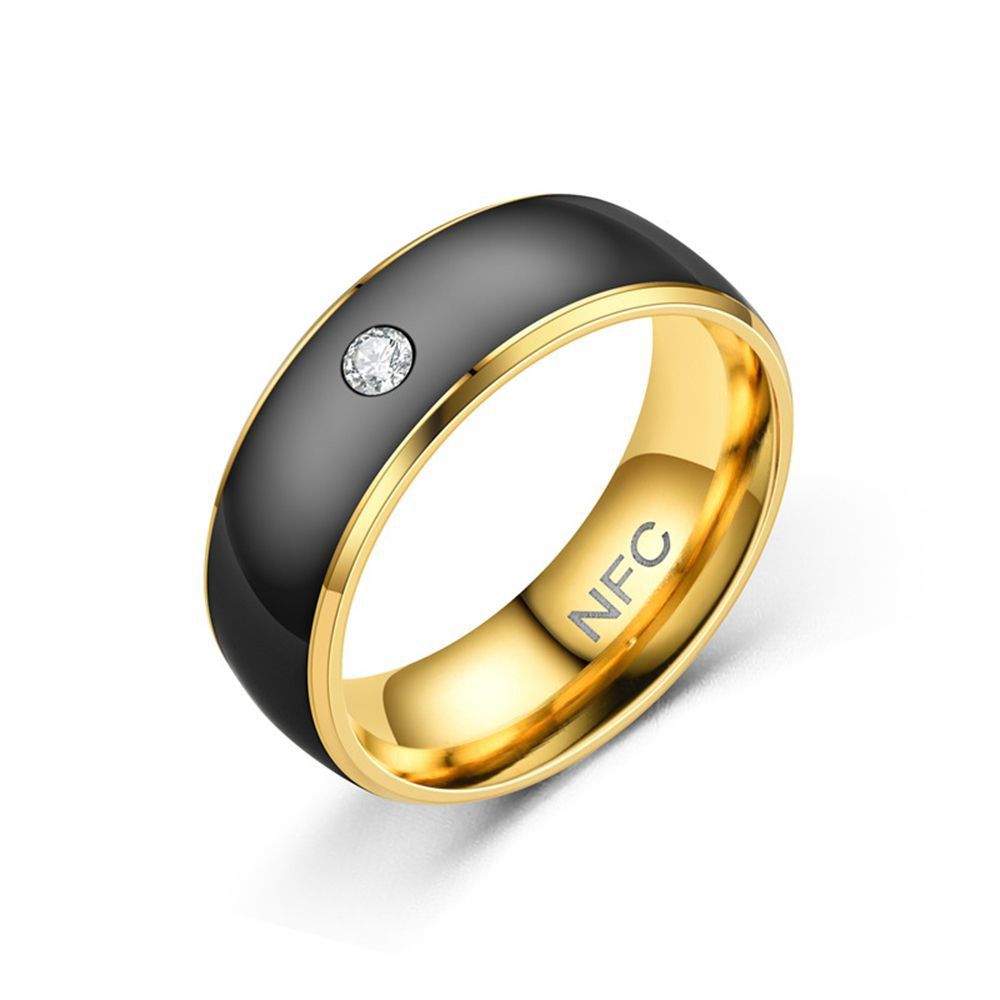 Smart Ring Nfc Pay - แหวนสมาร์ท NFC สแตนเลสสตีลอเนกประสงค์ เชื่อมต่อได้ กันน้ำ ใช้งานได้กับโทรศัพท์แอนดรอยด์