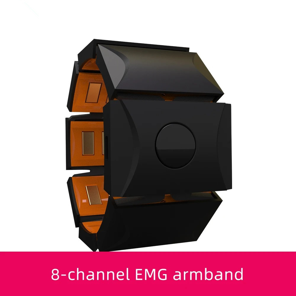 Muscle Sensor Emg - แหวนแขนไฟฟ้ากล้ามเนื้อ 8 ช่อง EMG สร้อยข้อมือระบบไฟฟ้าสวมใส่อัจฉริยะ EMG