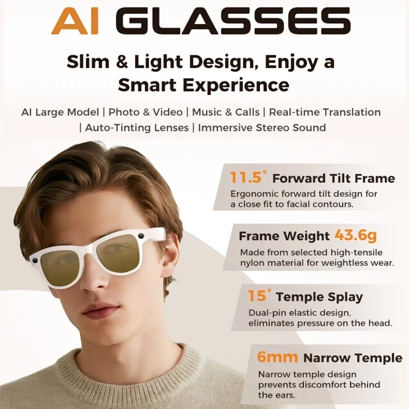 แว่นตาอัจฉริยะ AI รุ่นใหม่ปี 2 - Smart Glasses Lens บทวิจารณ์และราคา