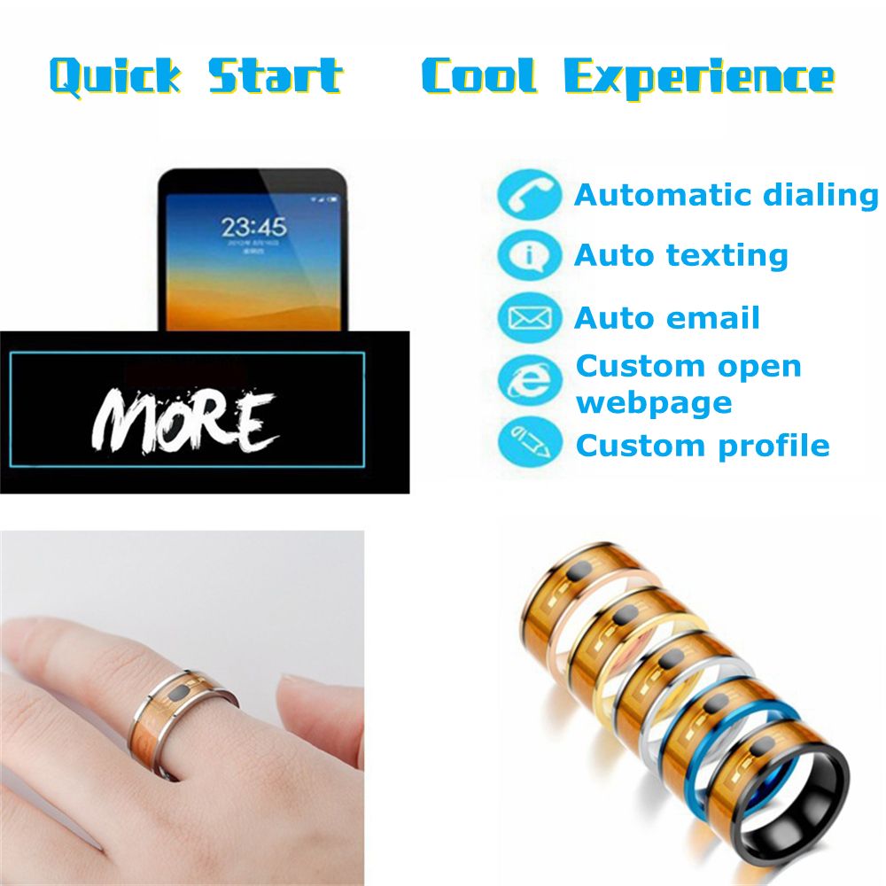 แหวนนิ้วอัจฉริยะ NFC แฟชั่น เท - Smart Ring Nfc Pay บทวิจารณ์และราคา