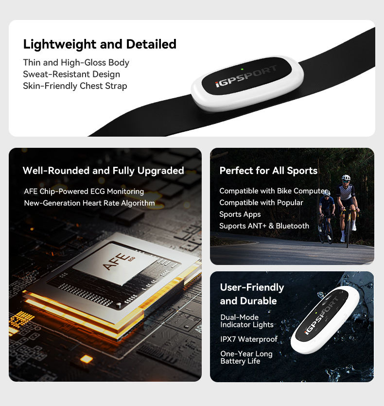 IGPSPORT HR50 เซ็นเซอร์วัดอัตร - Breath Rate Monitor บทวิจารณ์และราคา