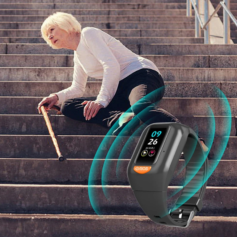 ใหม่ล่าสุดผู้สูงอายุ 4G สมาร์ท - Fall Detection Watch บทวิจารณ์และราคา
