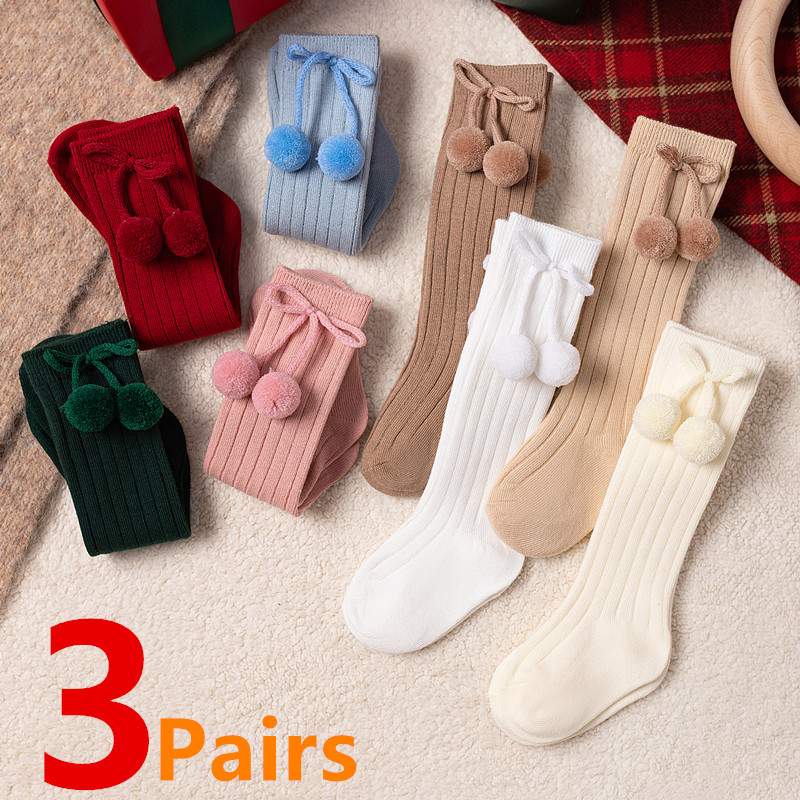 3 คู่/ล็อตเด็ก Ball เข่าถุงเท้ - Baby Sock Oximeter บทวิจารณ์และราคา