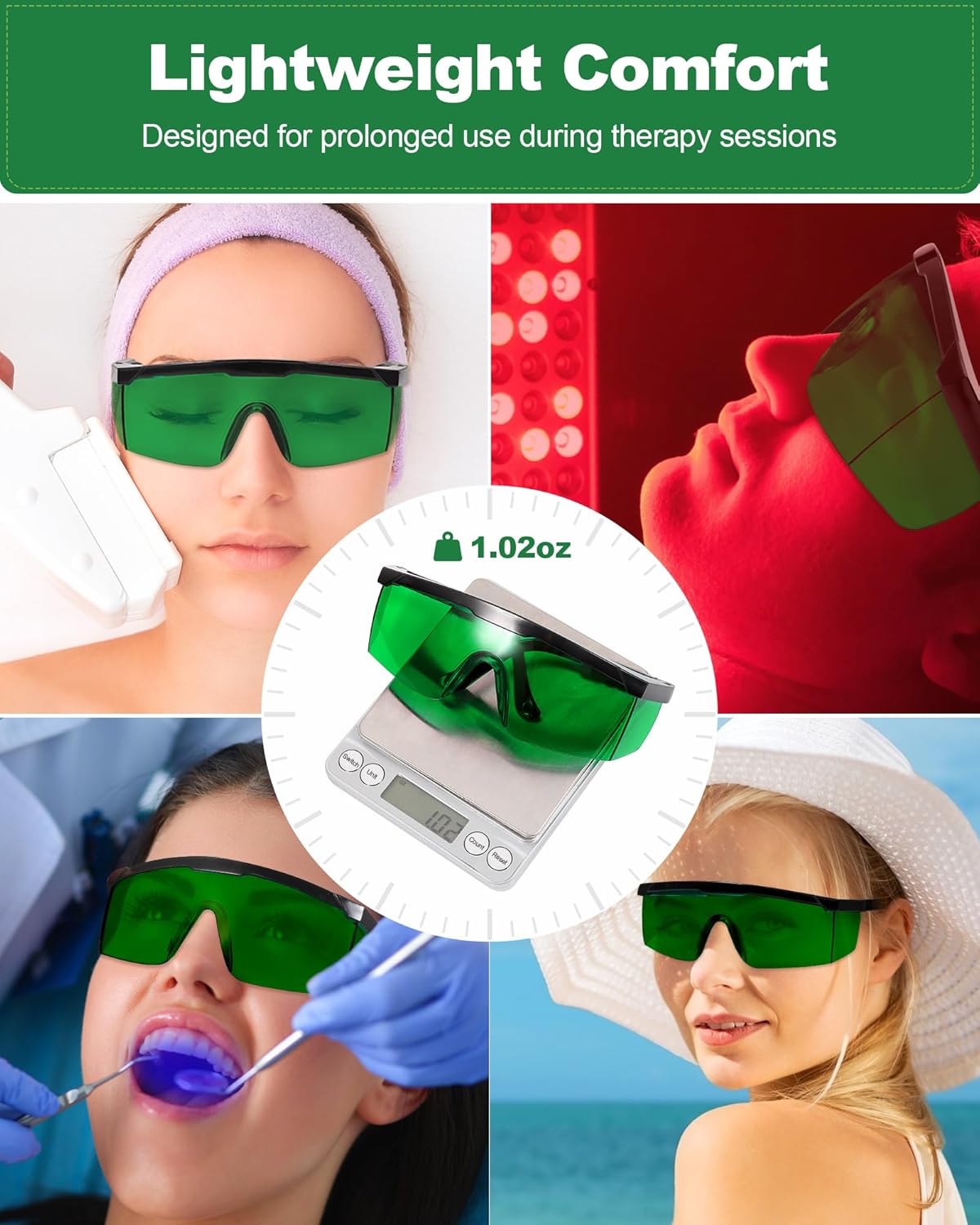 แว่นตาบำบัดด้วยแสงสีแดง ป้องกั - Light Therapy Glasses บทวิจารณ์และราคา