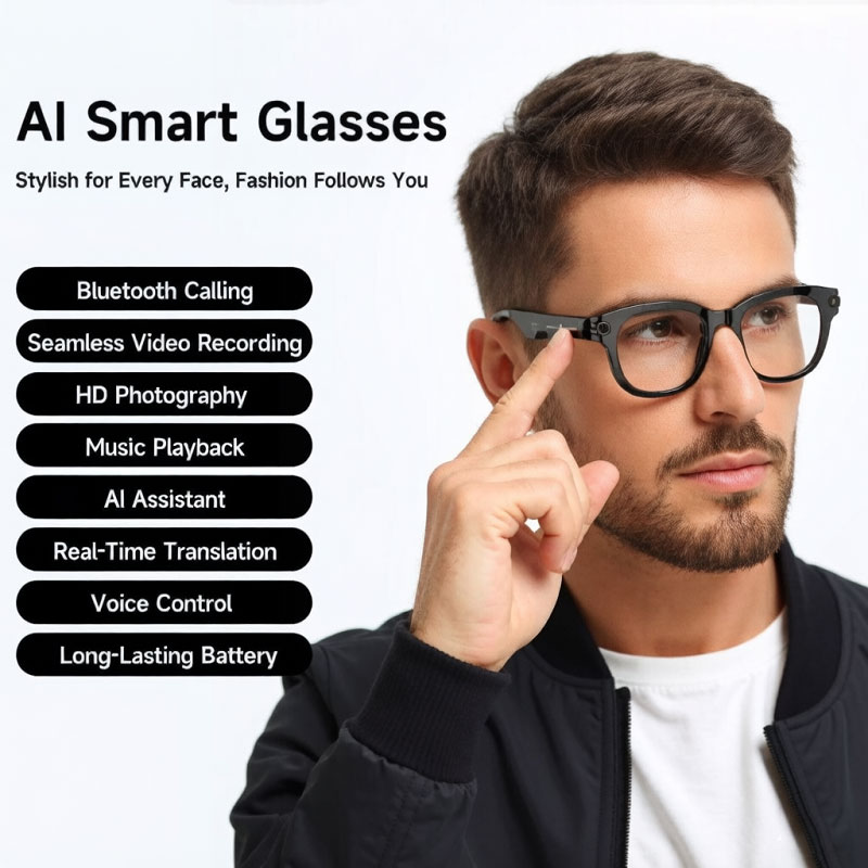 แว่นตาอัจฉริยะ FLAUNT AI กล้อง - Smart Glasses Lens บทวิจารณ์และราคา