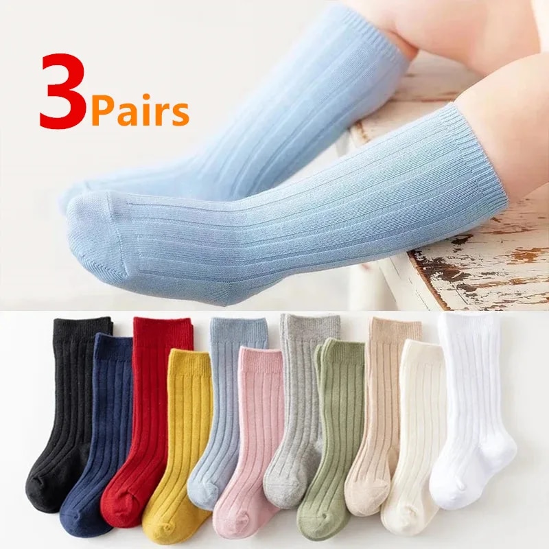 3 คู่/ล็อตเด็กเข่าสูงถุงเท้าเด - Baby Sock Oximeter บทวิจารณ์และราคา